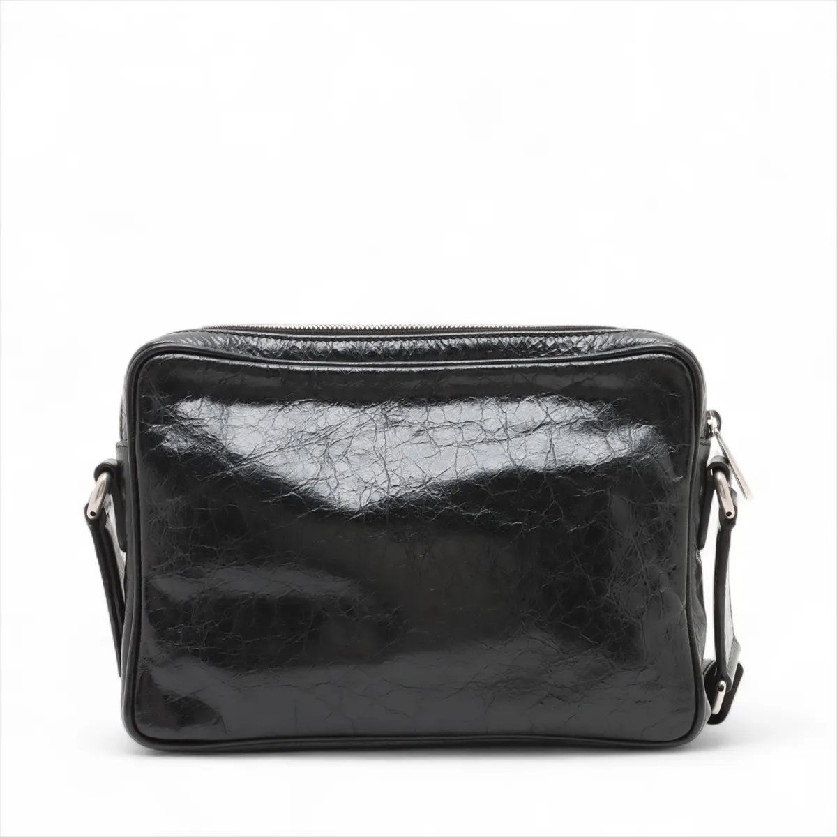 美品 グッチ GGロゴ プレート 574760 レザー ショルダーバッグ 斜め