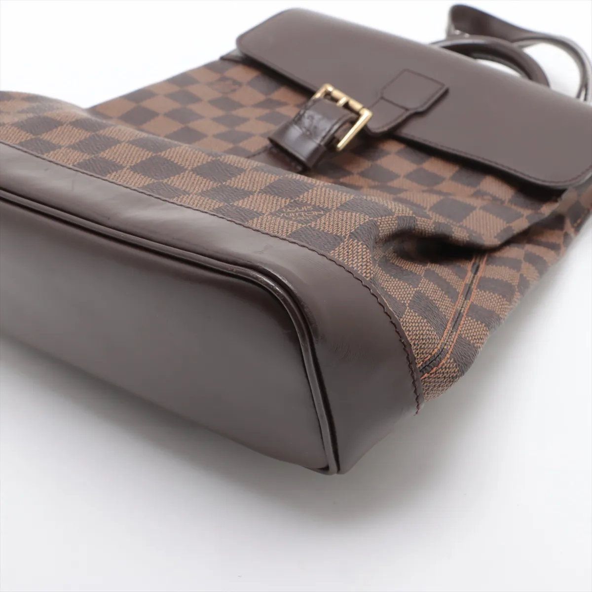 美品 ルイヴィトン ダミエ ソーホー N51132 レザー リュックサック