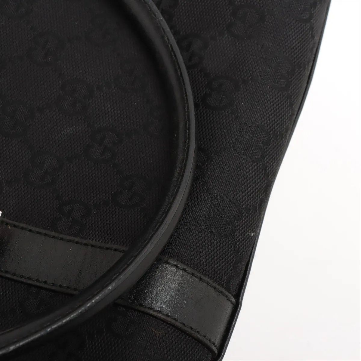 美品 グッチ GGキャンバス ジャッキー レザー ショルダーバッグ 肩掛け