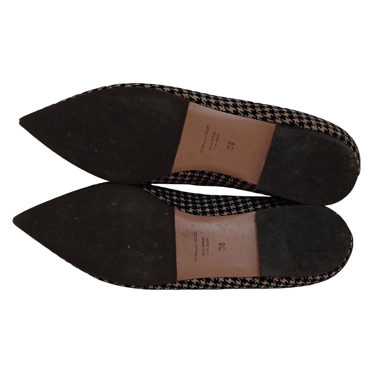 PELLICO(ペリーコ) フラットシューズ 38 レディース - ベージュ×黒