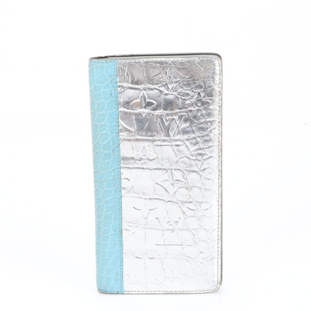 ルイヴィトン RFID付 モノグラム ポルトフォイユ ブラザ N 80345 クロコダイル レザー 長財布 メンズ レディース EEM DA 36 8