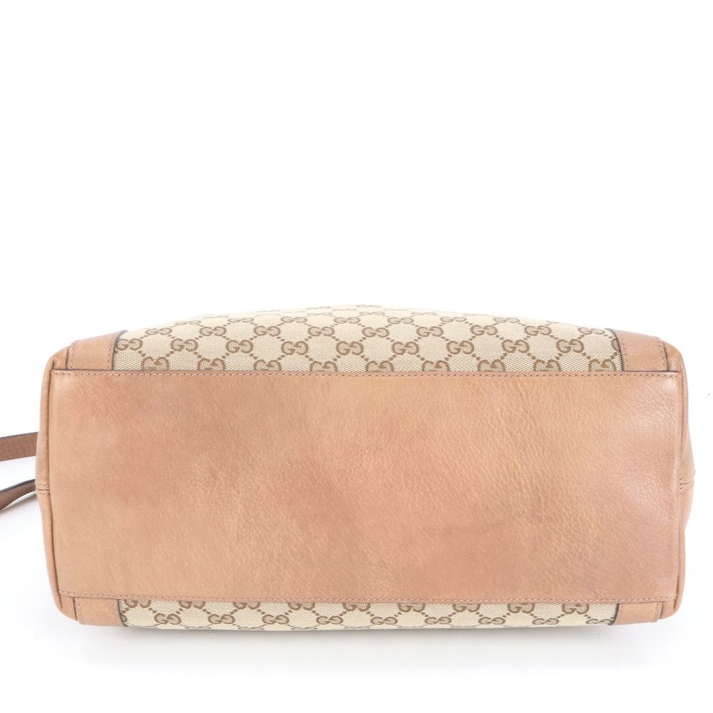 極美品 グッチ ミス GG キャンバス レザー 2WAY トート バッグ 斜め