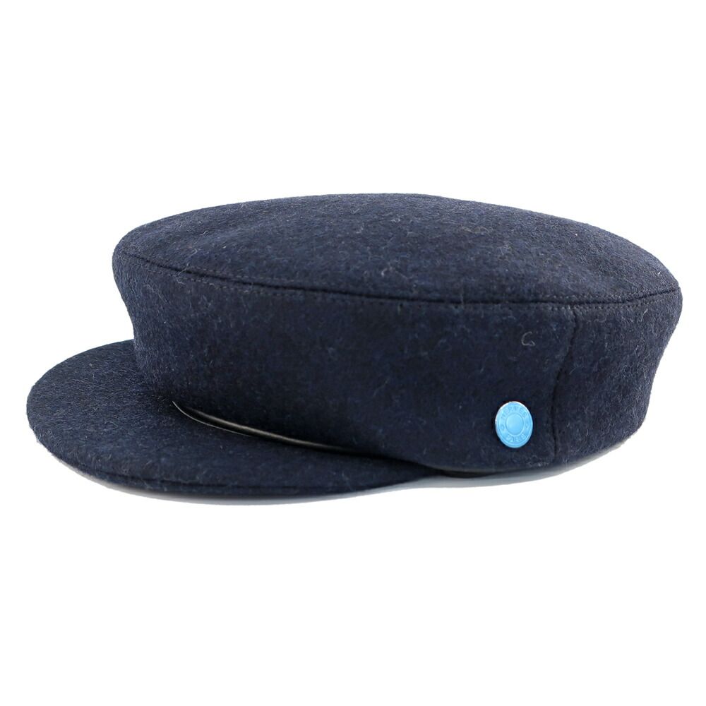 天白 エルメス ダニ キャスケット ネイビー 表記サイズ59 ウール セリエ 帽子 ファッション