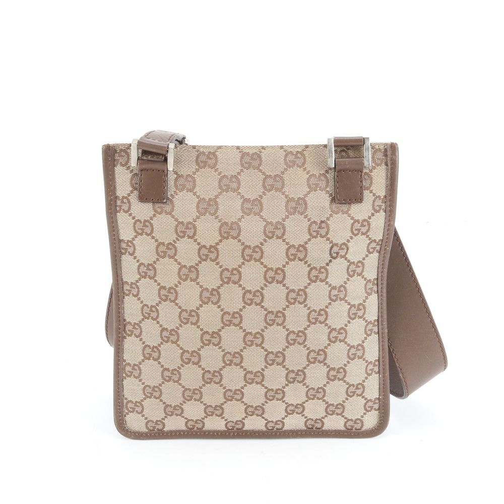 グッチ GGキャンバス × レザー ショルダー バッグ メッセンジャー. GUCCI（グッチ） GGキャンバス ショルダーバッグ メッセンジャーバッグ