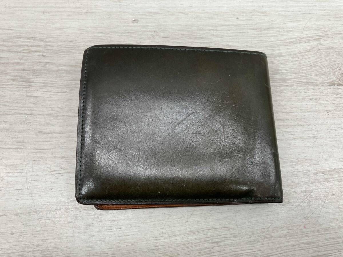 二つ折り財布 カーキ