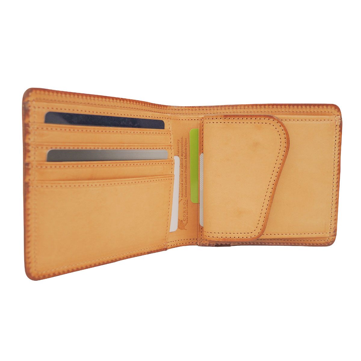 コルボ 財布 CORBO 二つ折り財布 メンズ CORBO. 8LC-9361 ダークブラウン(93)