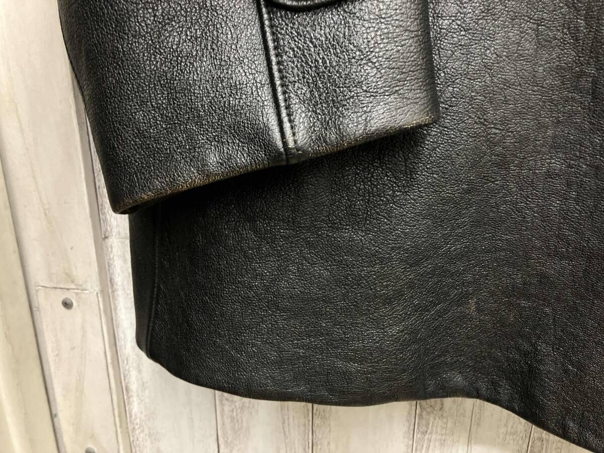  PRADA 洋服 APE 1 2021 915 レザーコート ブラック サイズS その他 ジャケット アウター