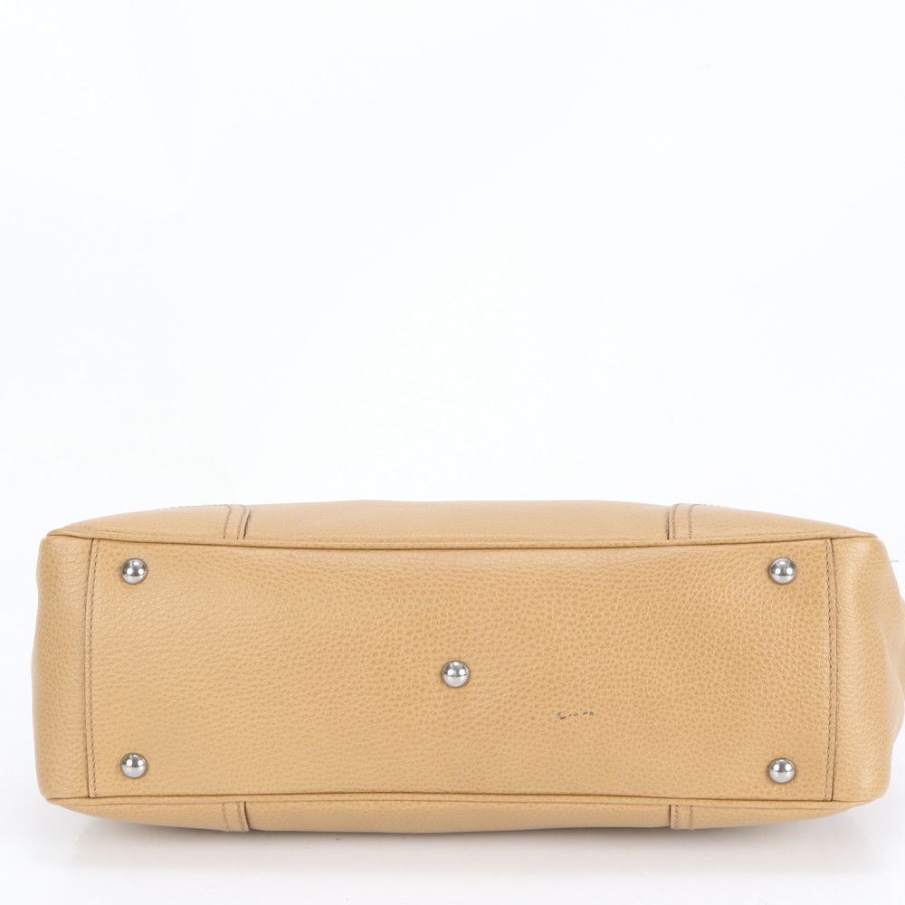 未使用 グッチ シェリー ライン レザー トート バッグ 肩掛け