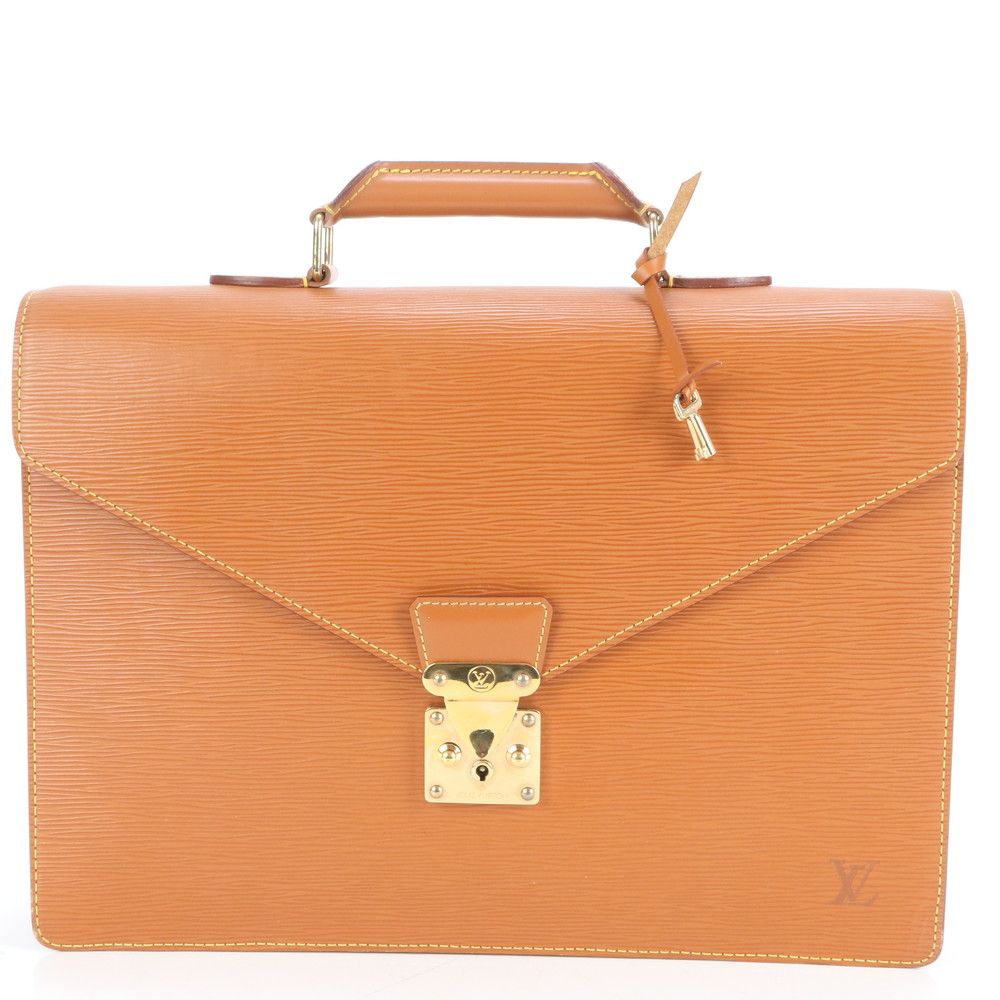 極美品 ルイヴィトン エピ セルヴィエット コンセイエ M54428 レザー