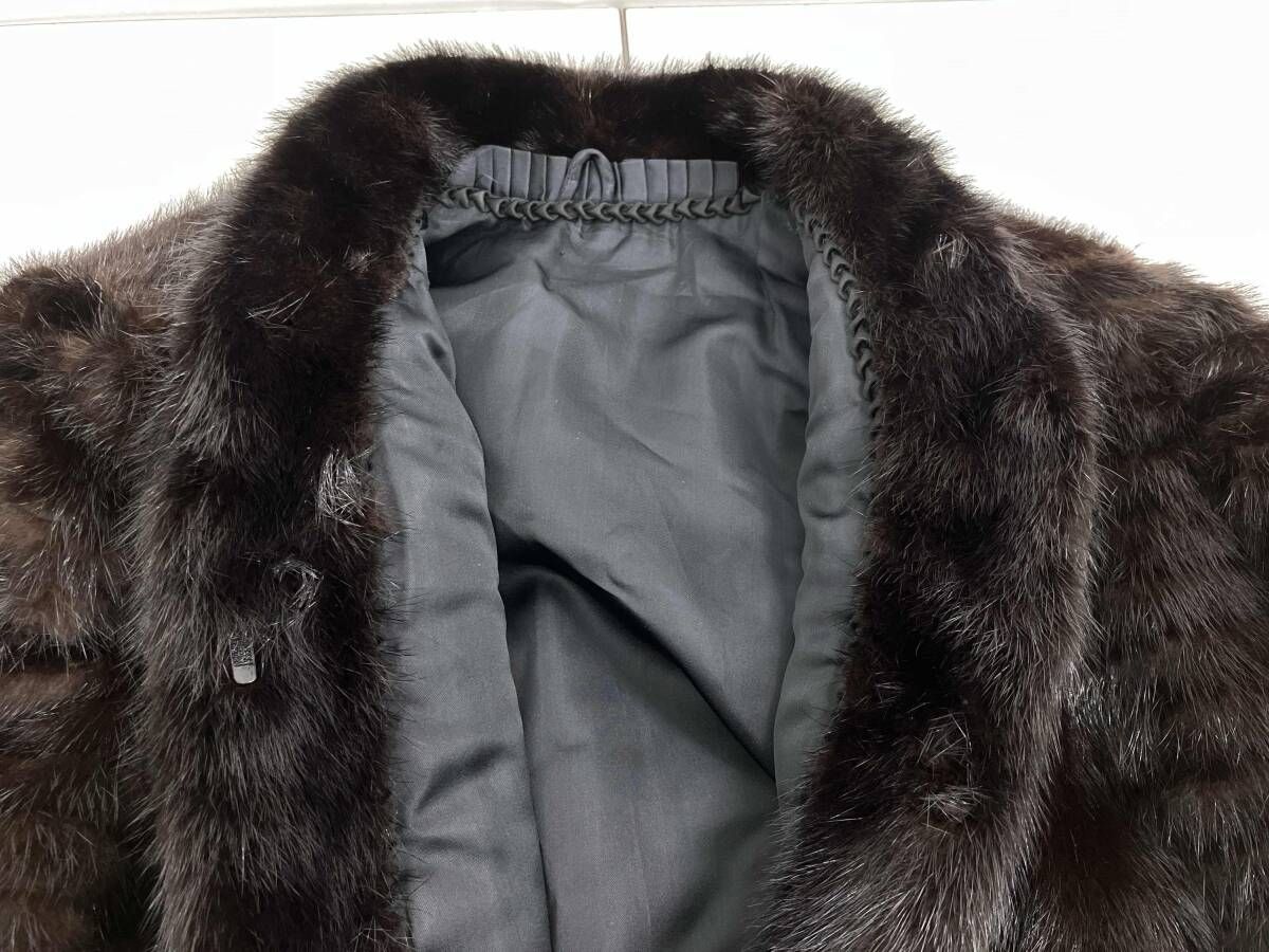 ブランド不明 ミンクファーコート 毛皮コート サイズ11 レディース