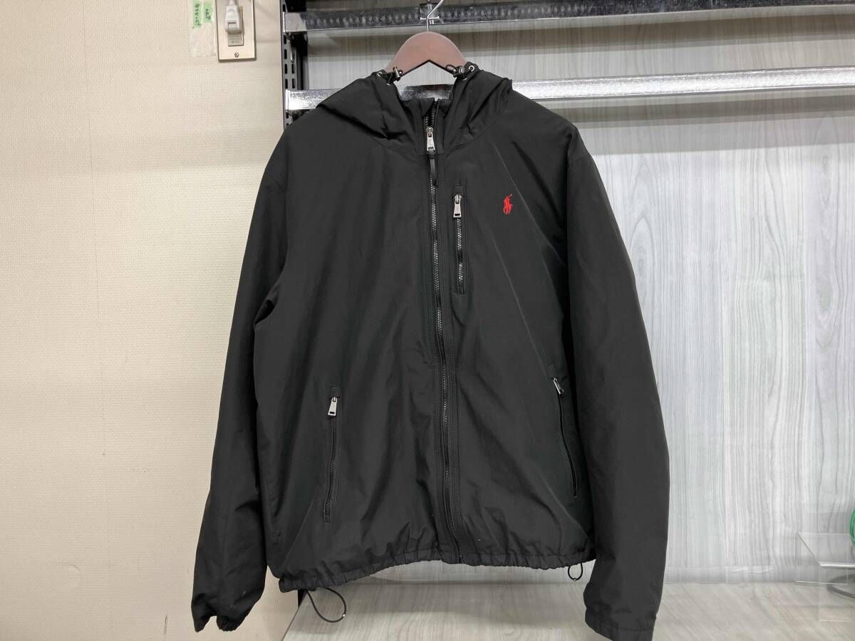 POLO RALPH LAUREN ポロ ラルフ ローレン ダウンジャケット メンズ ブラック sizeXL アメカジ