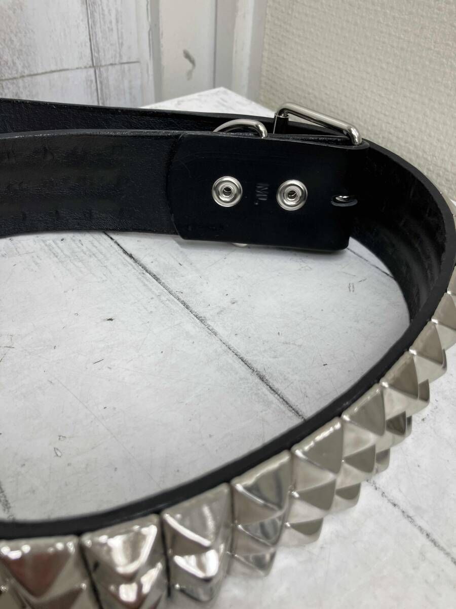 最新 666/ベルト/3連スタッズベルトブラック 666 Studded Gear 666