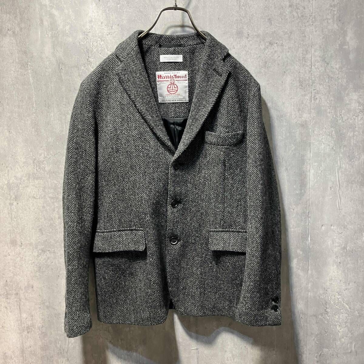 00 s BEAUTY - YOUTH UNITED ARROWS 3ボタンテーラードジャケット サイズM グレー系 ビューティーアンドユース ユナイテッドアローズ