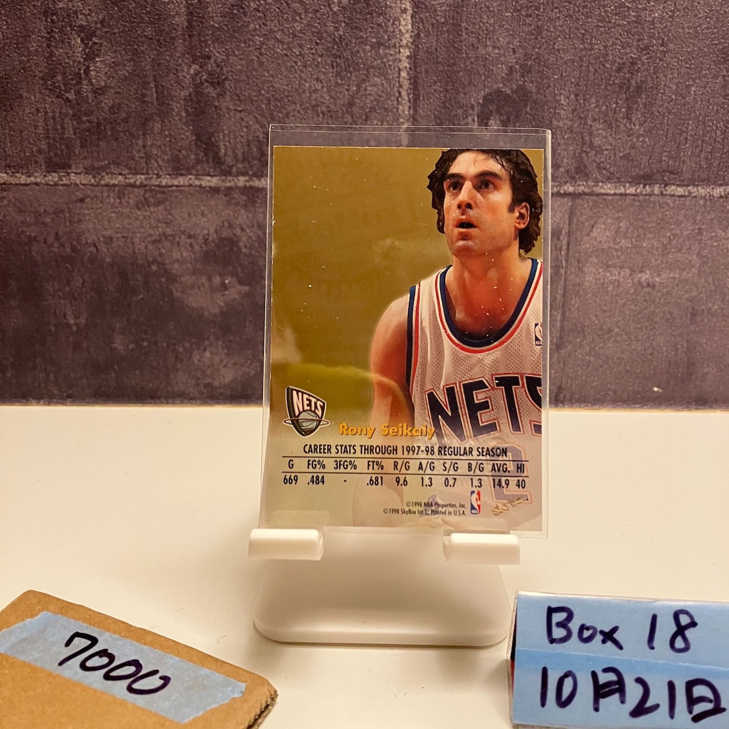 1997-98 SkyBox Autographics Rony Seikaly 直筆サインカード NEW