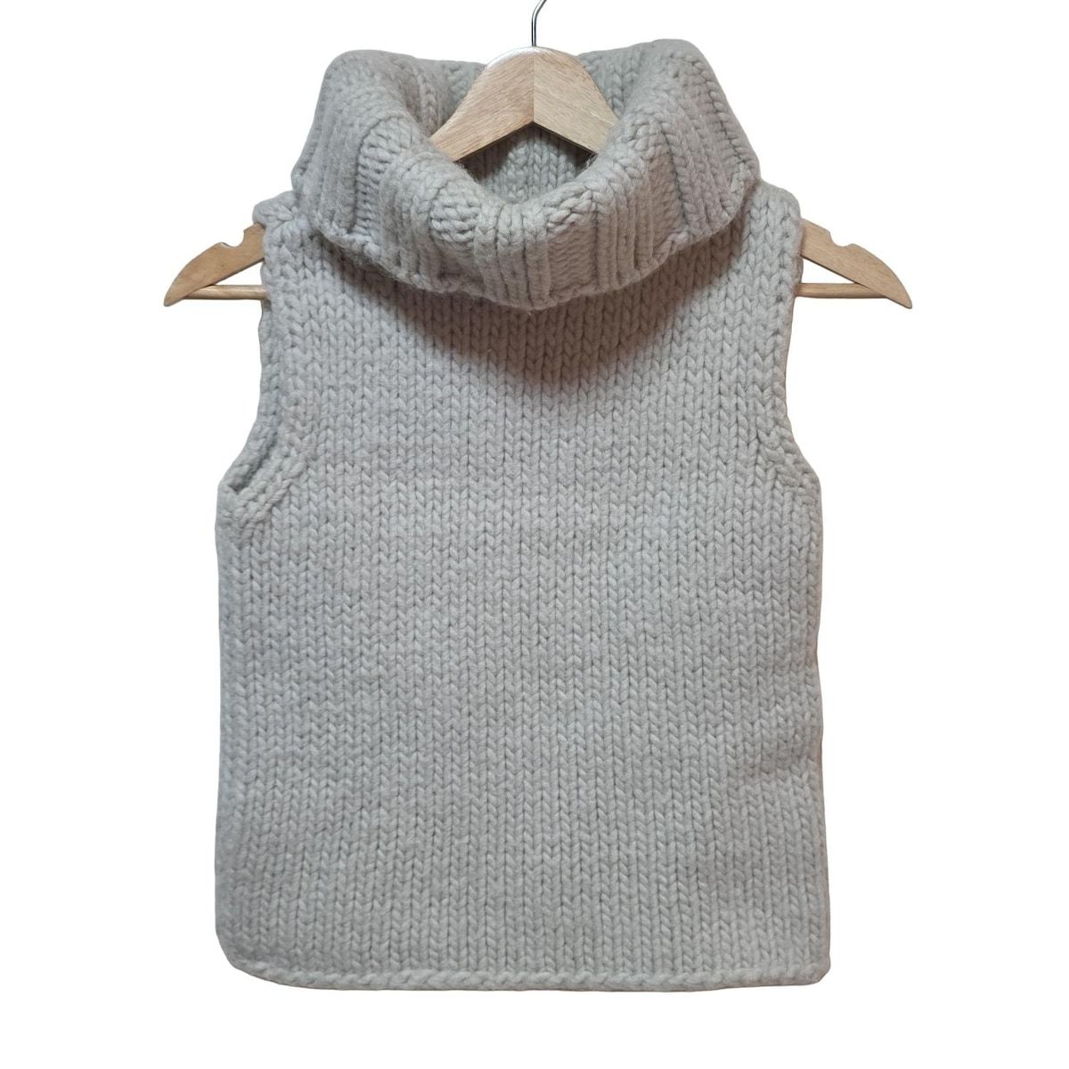 GUCCI グッチ ノースリーブセーター サイズXS レディース - 102539 X 8005 グレーベージュ タートルネック
