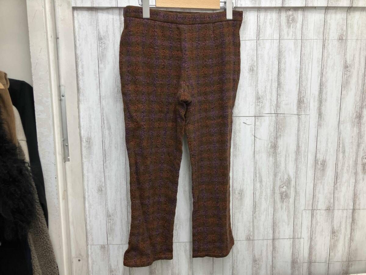 TRICOT COMME des GARCONS TD-P 001 ウールパンツ チェック オレンジ パンツ