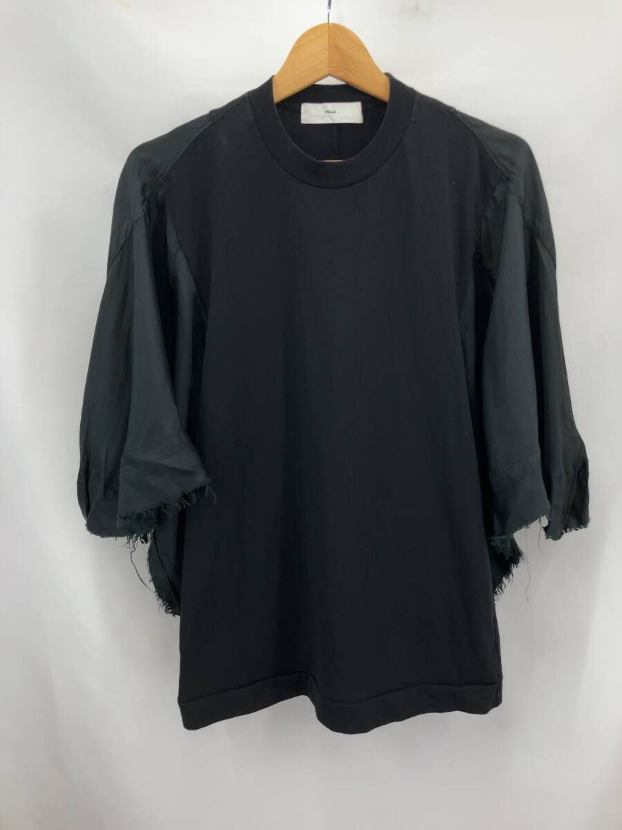 TOGA PULLA トーガプルラ TP 242-JN 236 長袖Tシャツ カットソー Cotton jerset t-shirt S ブラック 通年