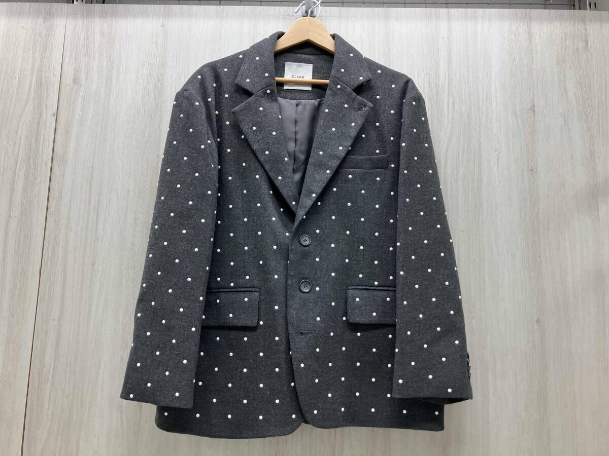 CLANEクラネテーラードジャケット17103-0442 表記サイズ1 グレー
