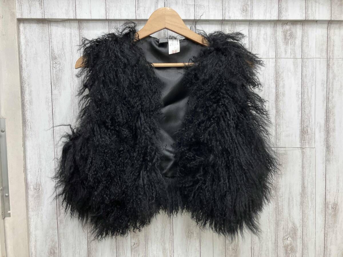 Faviora ファーベスト ラムレザー ブラック ベスト