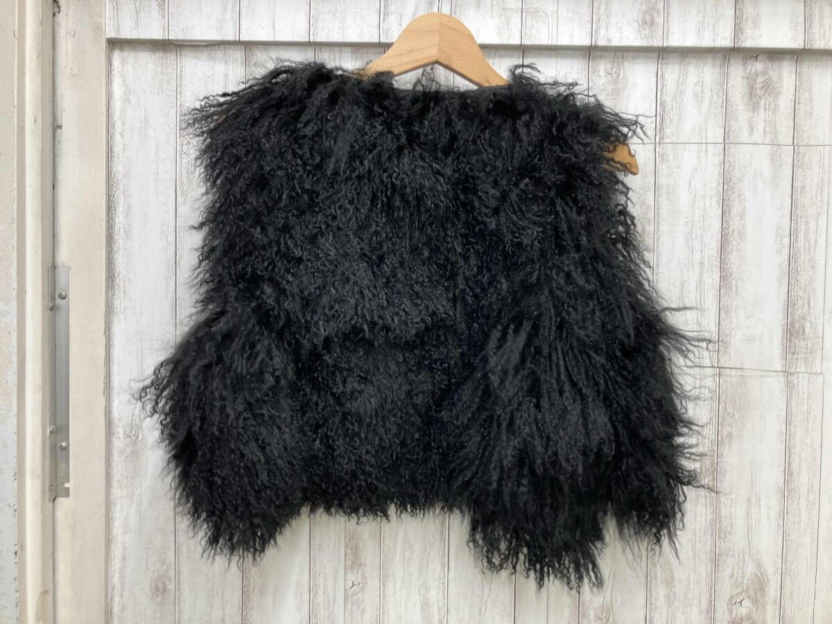 Faviora ファーベスト ラムレザー ブラック ベスト