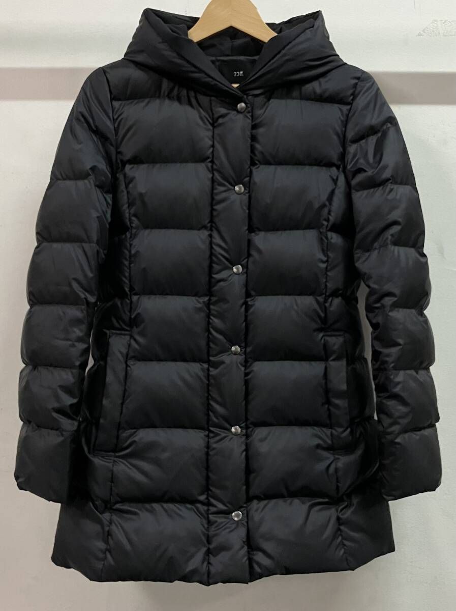 23区 ダウンコート シレータフタ ショート cm wo iw 0503 ブラック サイズ36 中国製 表地ポリエステル 裏地ポリエステル