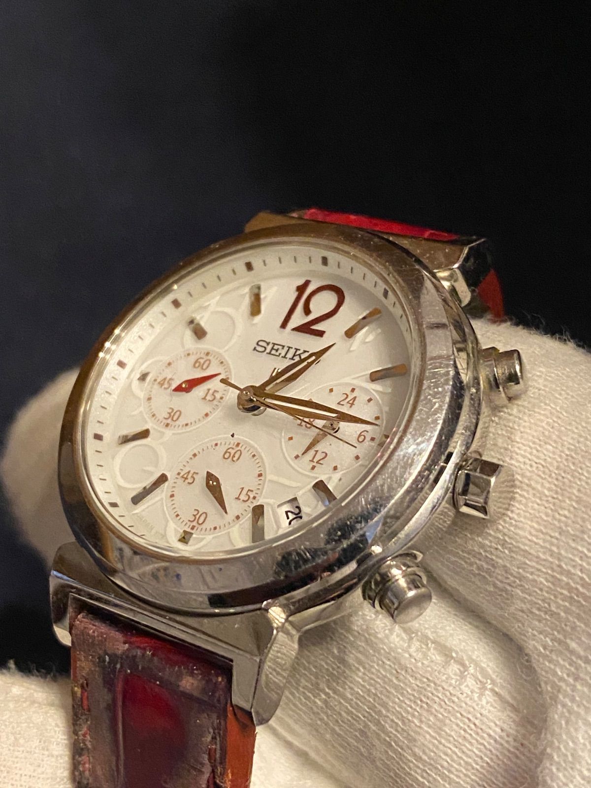 値下げ中❗️セイコールキア腕時計 SEIKO LUKIAレディースV175-OA 時計】【訳あり】SEIKO LUKIA セイコー ルキア V175-0AJ0 ソーラー電池