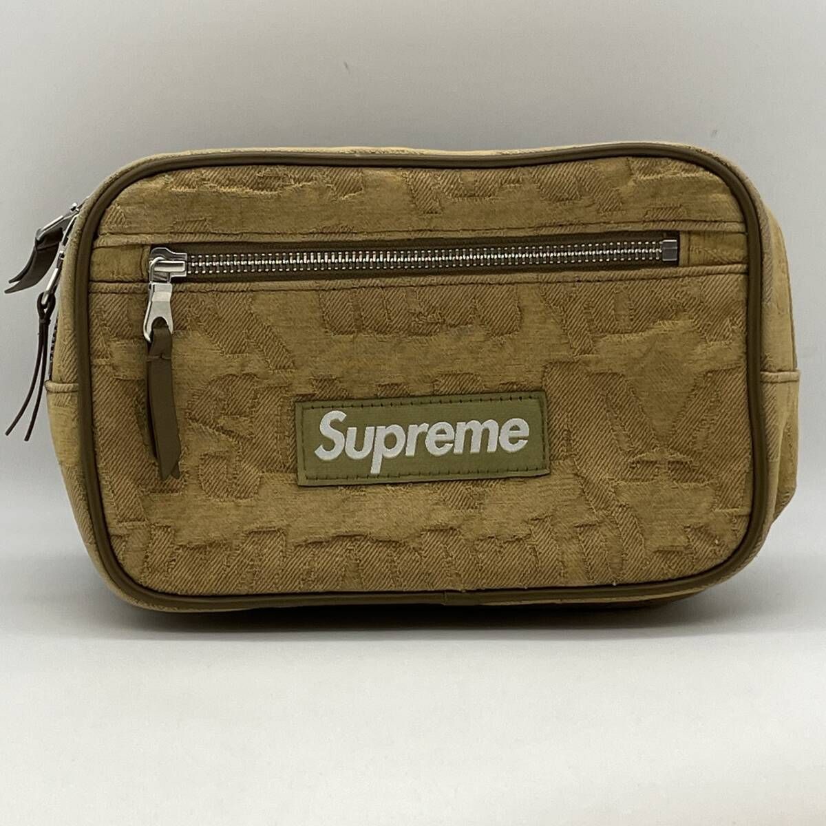 Supreme FAT TIP JACQUARD DENIM WAIST BAG OLIVE シュプリーム