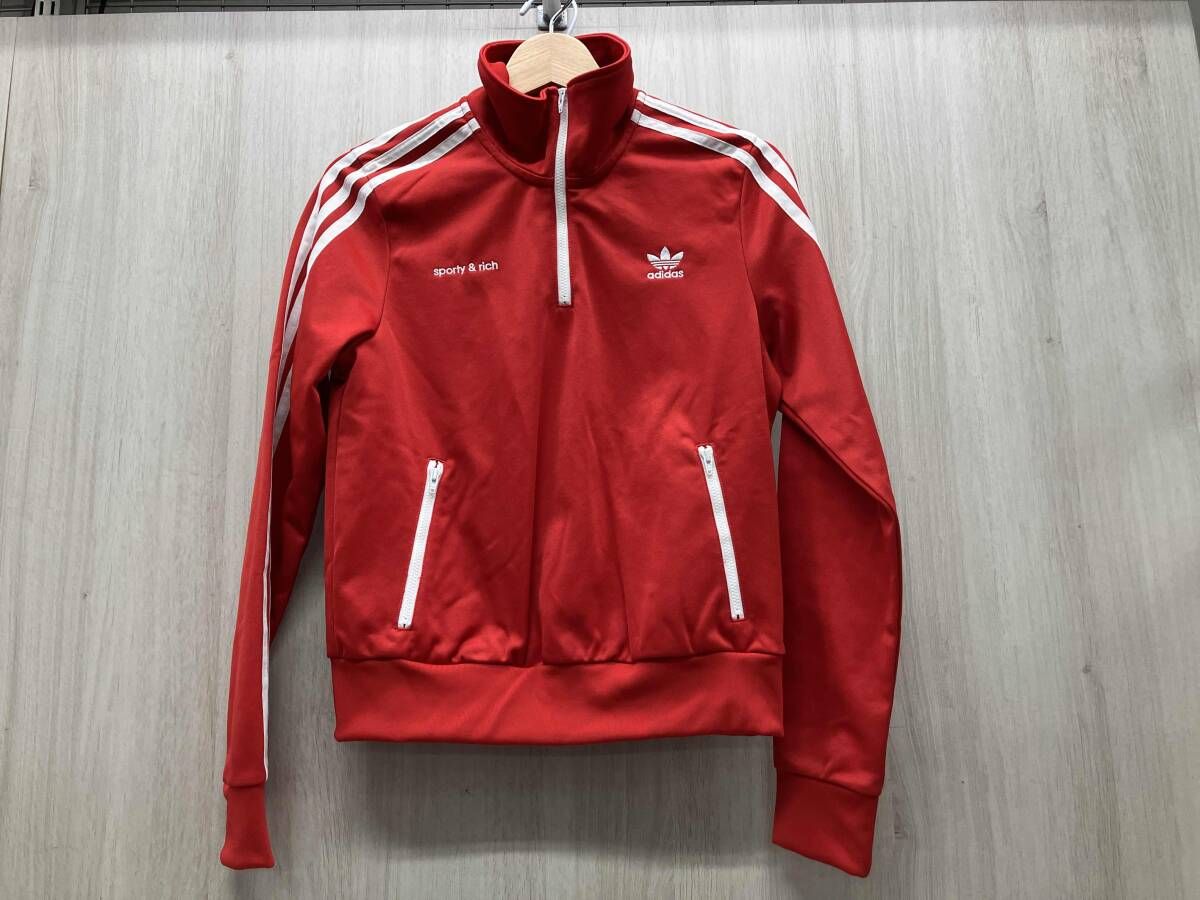 adidasアディダス sporty rith スウェット 表記サイズL レッド