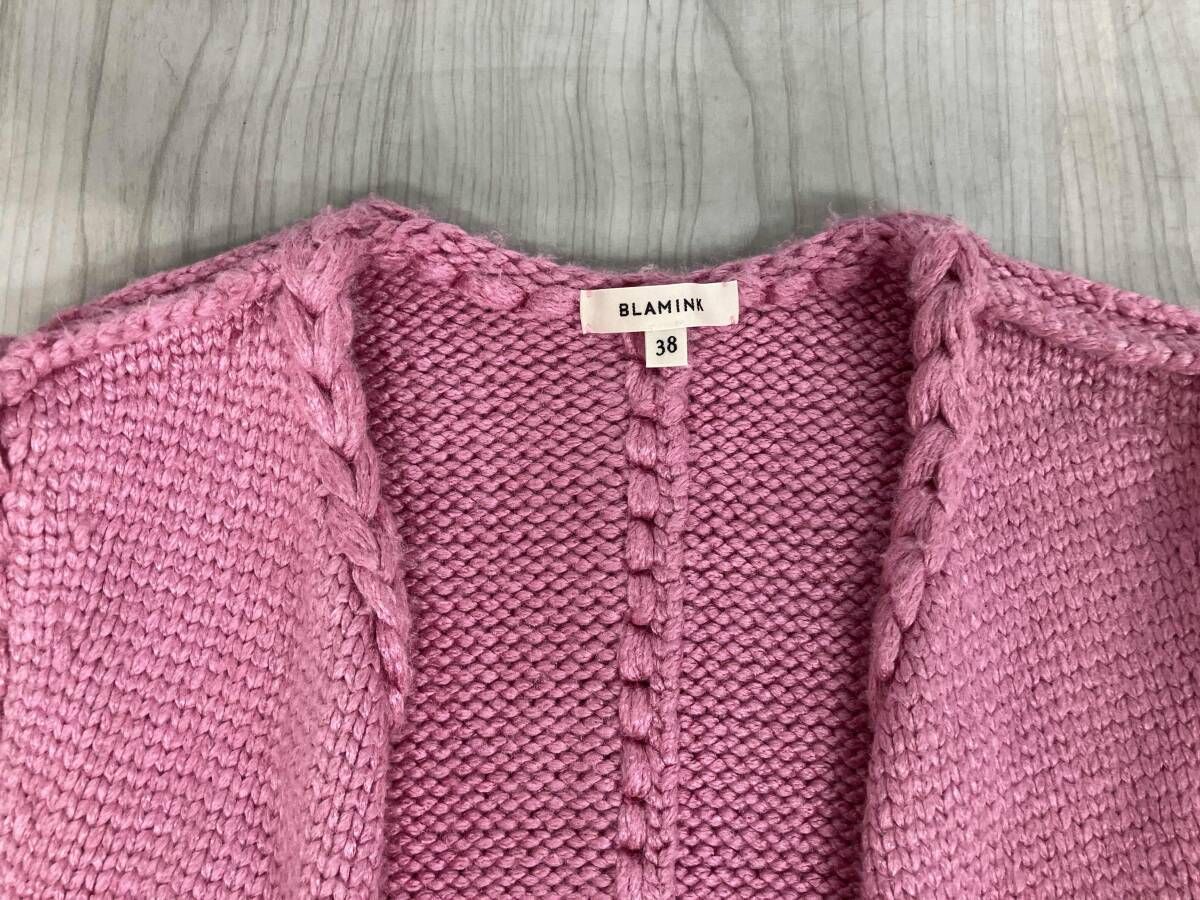 BLAMINK ブラミンク ベスト レディース ピンク size 38 シルク ニット