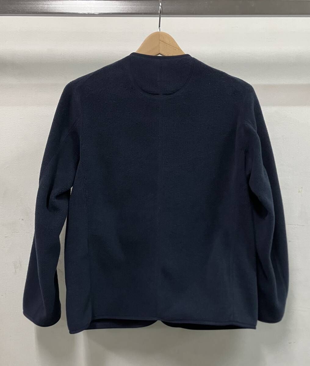 DANTON ダントン ジャケット MR 22-113-02 FLEECE フリース JACKET ノー ベーシック-ナチュラル サイズ34 ネイビー