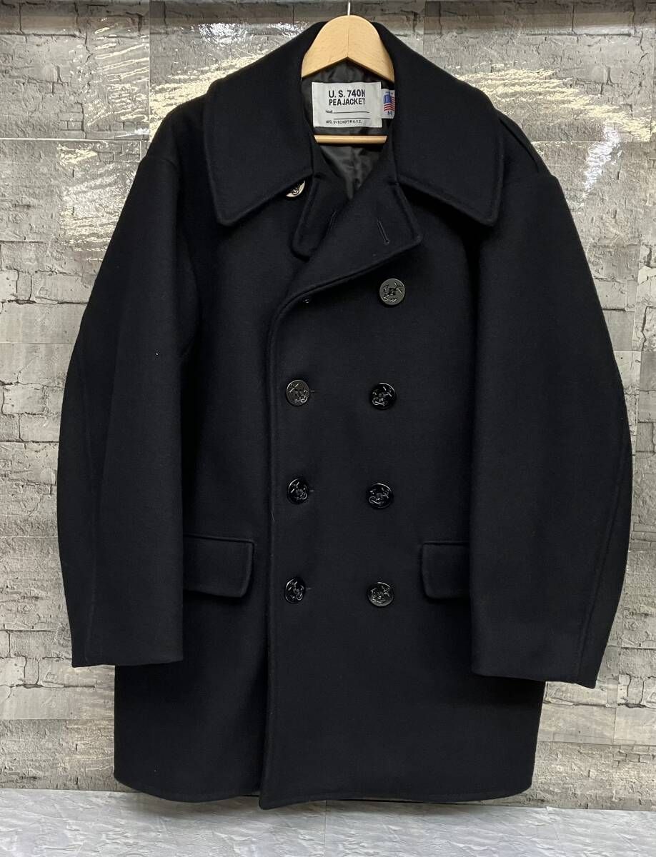 SCHOTT ショット ピーコート ウールコート サイズM ブラック