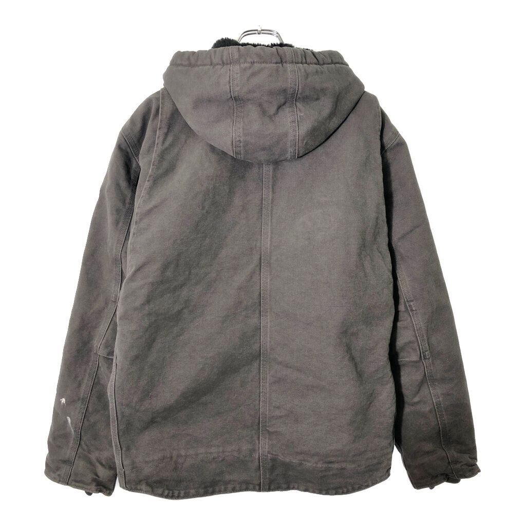Carhartt グレー カジュアルジャケット M企業ロゴ付き Carhartt カーハート アクティブジャケット ワーク 企業ロゴ グレー