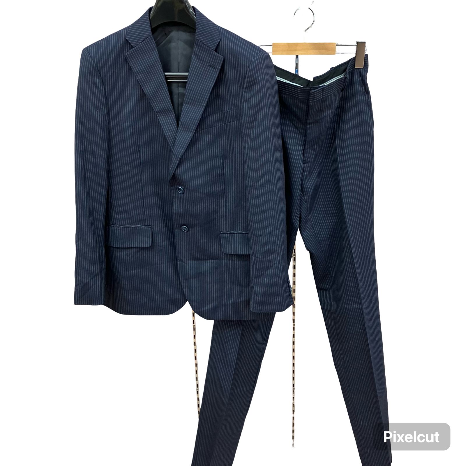 MAHNA ビジネス ジャケット M ネイビー