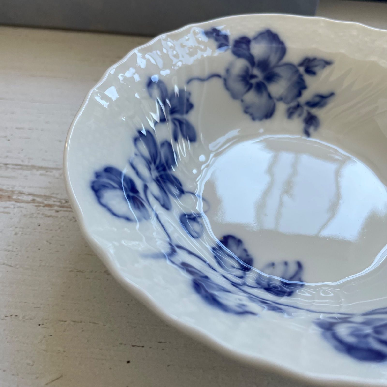 新品 ブランド箱入りリチャードジノリ ローズブルースクエア皿1枚＋