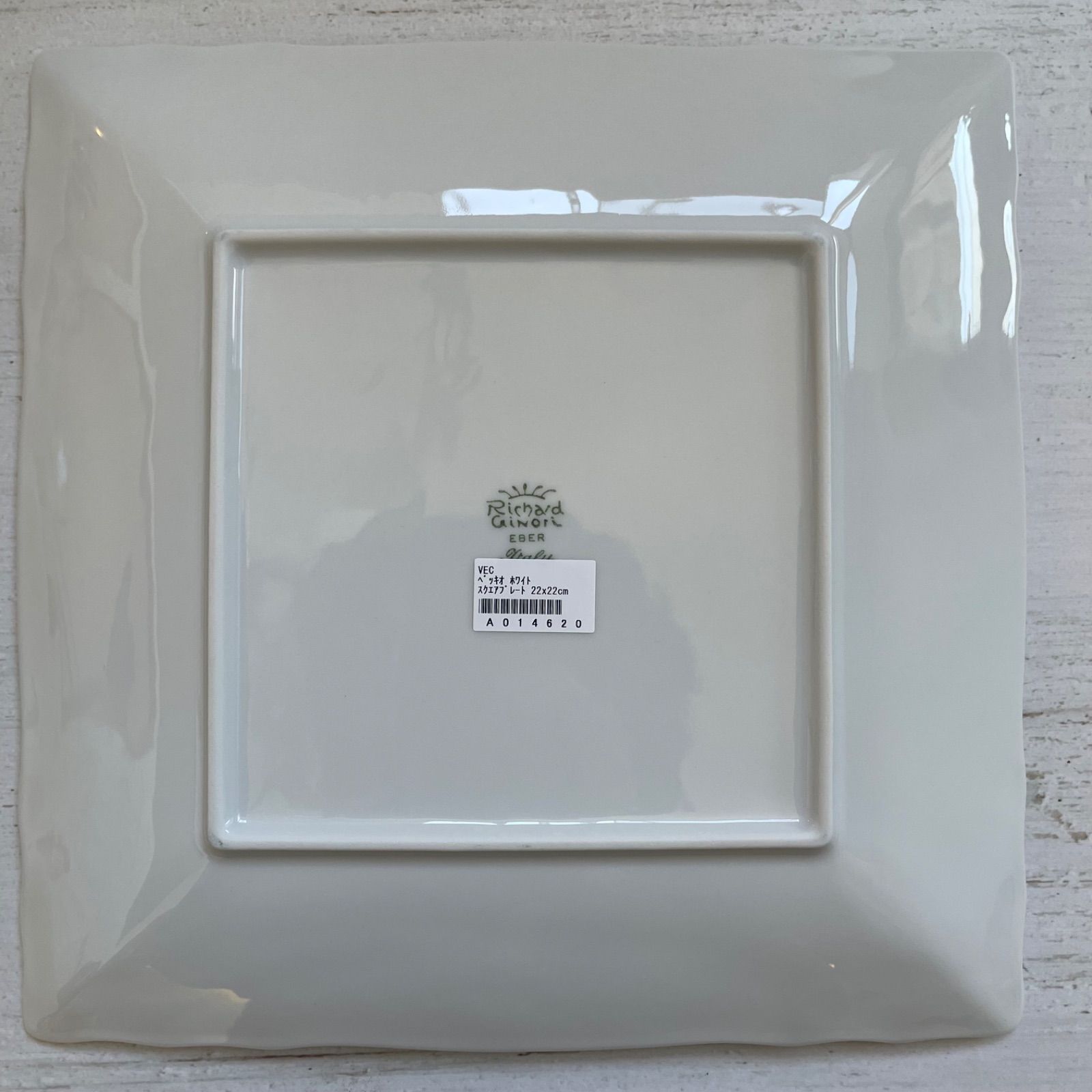 新品 ブランド箱入りリチャードジノリ ローズブルースクエア皿1枚＋