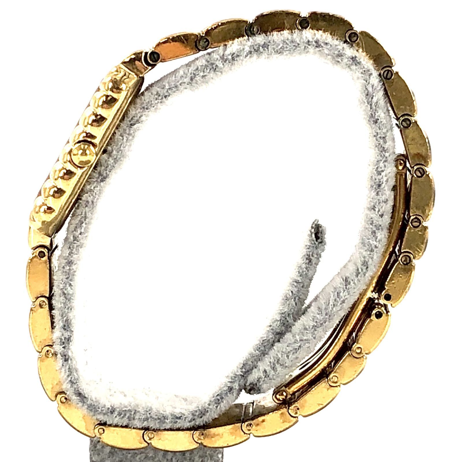 RAYMOND WEIL レイモンドウェイル 3753 QZ GP 18 K ラインストーン ホワイト文字盤 レディース腕時計 稼動品 PF-575 腕時計(クォーツ) 腕時計(アナログ) 時計