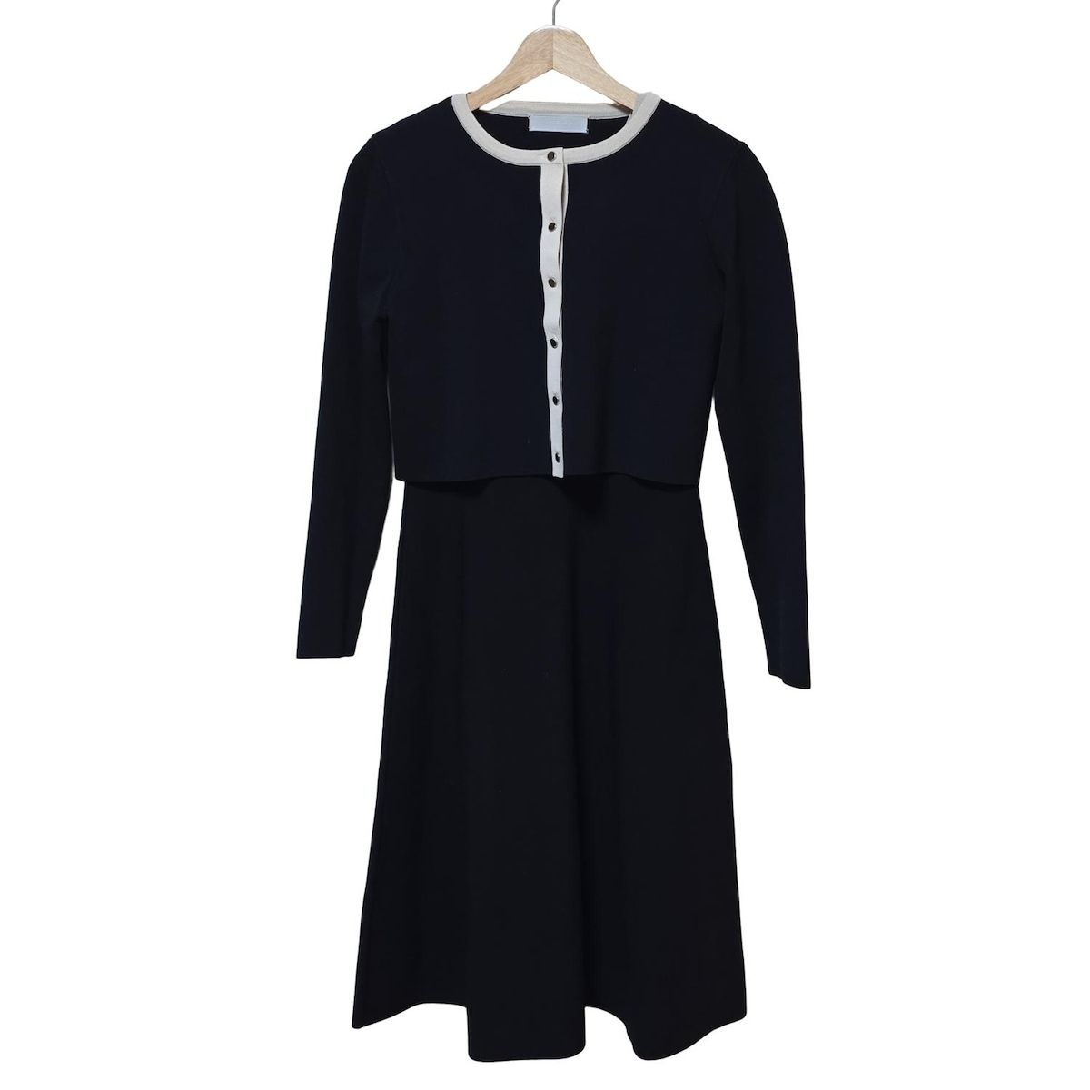 CELFORD セルフォード ワンピースセットアップ レディース - 黒×白 ニット生地