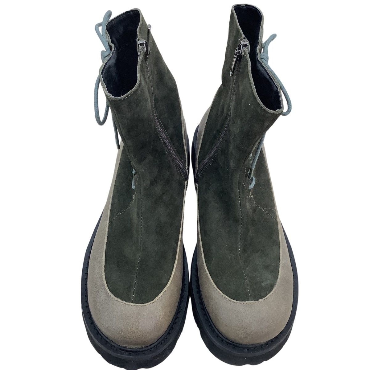 jiu 慈雨 レディース ブーツ SIZE 24.5 cm オリーブ