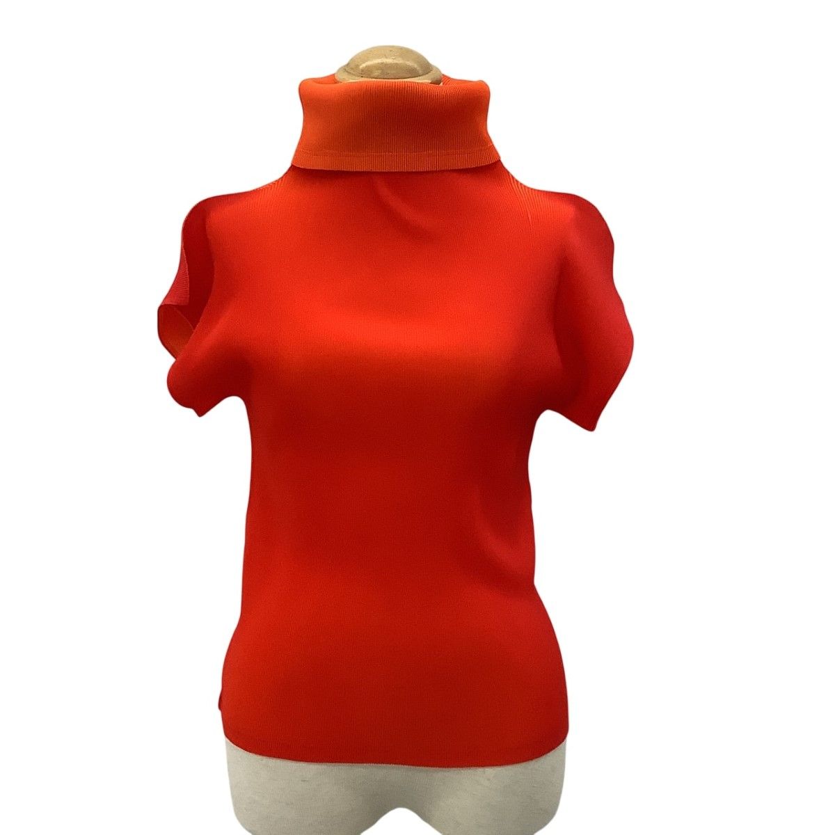 PLEATS PLEASE ISSEY MIYAKE レッド　サイズ3 ISSEY MIYAKE イッセイミヤケ PLEATS PLEASE カットソー SIZE 3 PP23