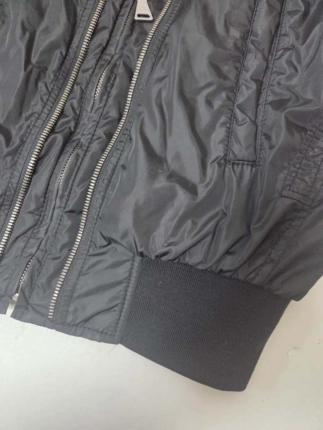 ニールバレット メンズ ダブルジップ ブルゾン ジャケット ブラック (M