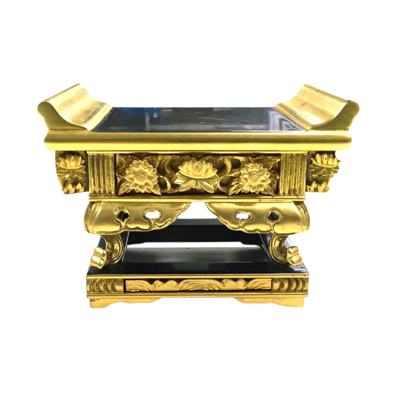 和讃卓 5寸 上前 黒塗り金箔 真宗大谷派 東 仏具