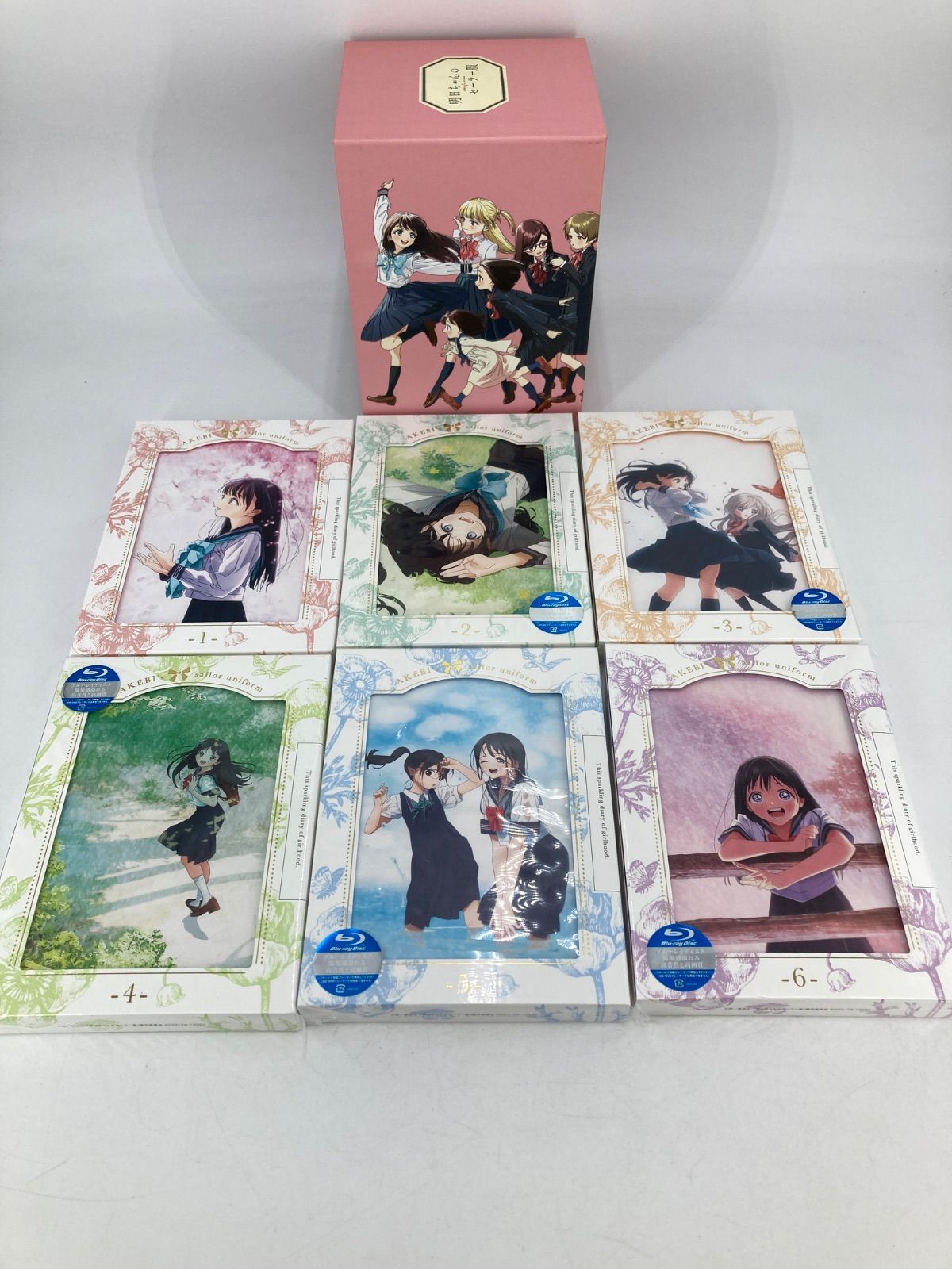 広店】Blu-ray 明日ちゃんのセーラー服 全6巻セット 全巻収納BOX付き