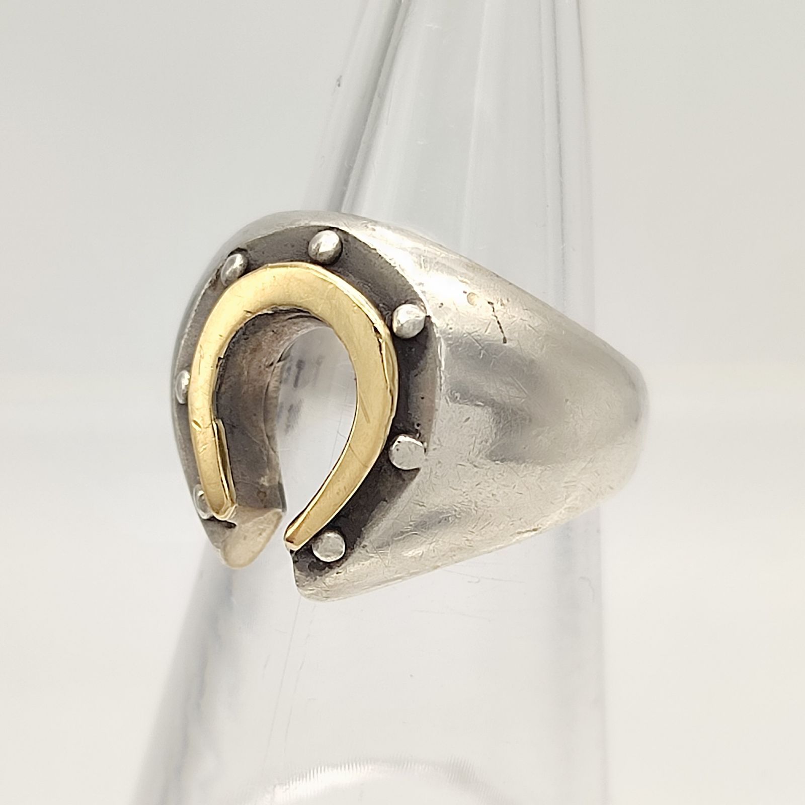 Wing Hands ホースシューリング STEADY WIND Ring SILVER K 18 シルバー950 11号