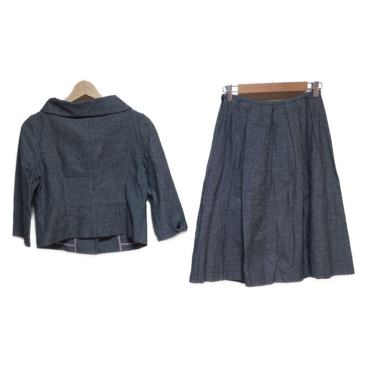 JOCOMOMOLA ホコモモラ スカートスーツ レディース - 黒×ベージュ