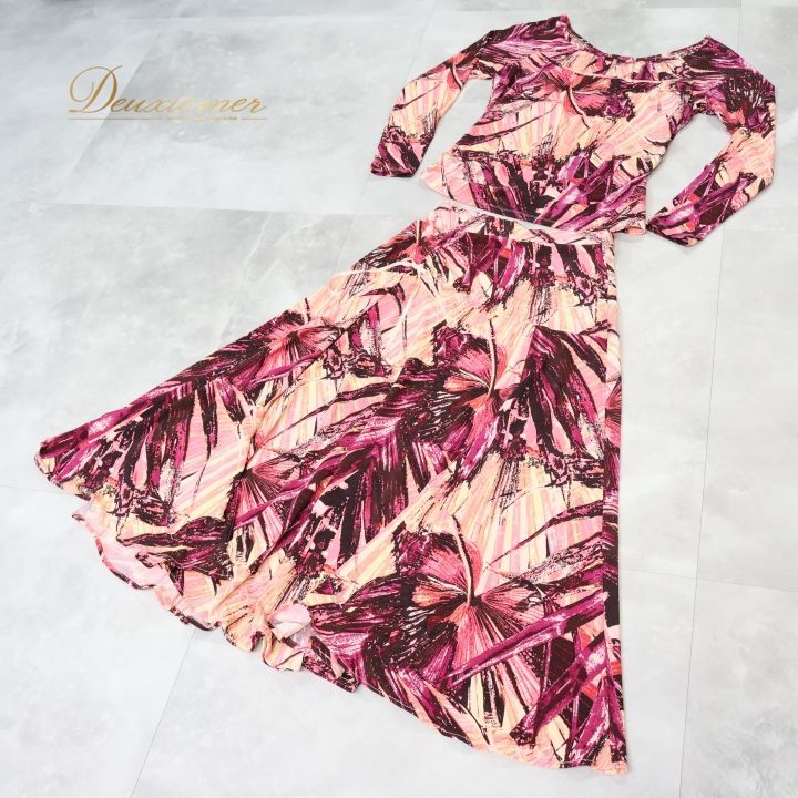 社交ダンス 衣装 チャコット Chacott ツーピース セットアップ ピンク