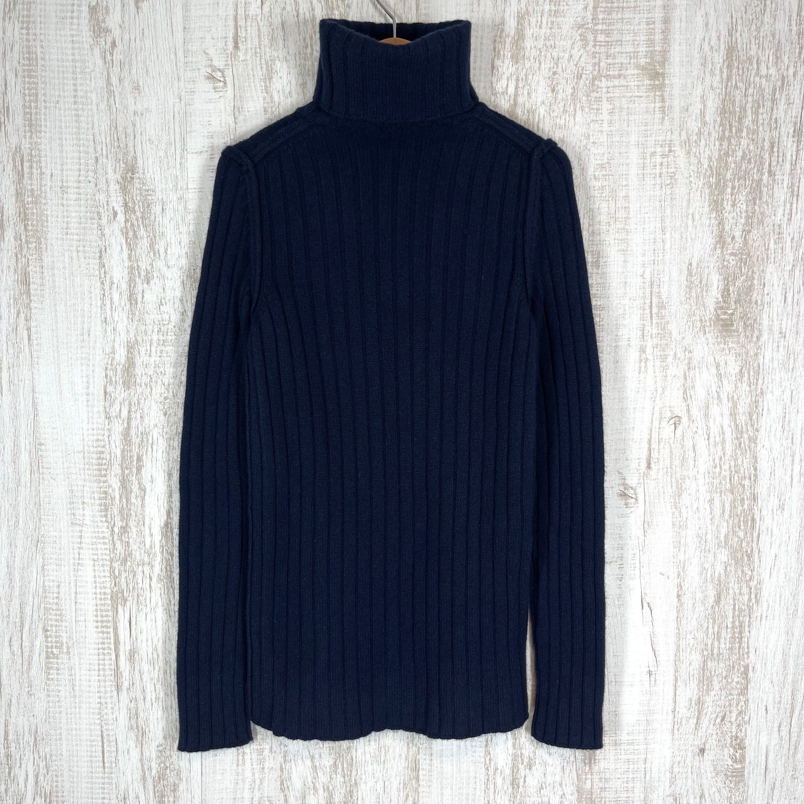 ドルチェアンドガッバーナ D&G タートルネックニット 38 ブラック 美品✨ D&G ドルチェアンドガッバーナ タートル ニット ビックロゴ