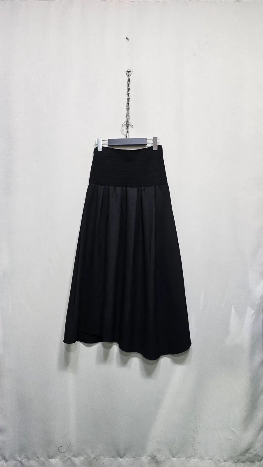  システム 밴딩 フ ロング丈スカート ブラック-22年 商品 その他 ロングスカート
