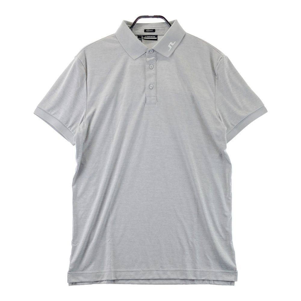 サイズ L J ジェイリンドバーグ 半袖ポロシャツ グレー系 ゴルフウェア メンズ ストスト