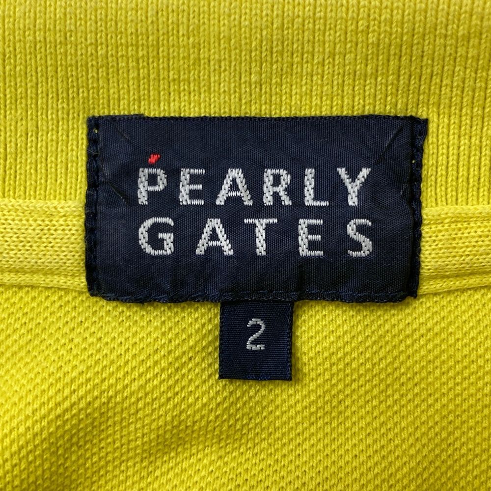 サイズ：2 PEARLY GATES パーリーゲイツ 半袖ポロシャツ イエロー系