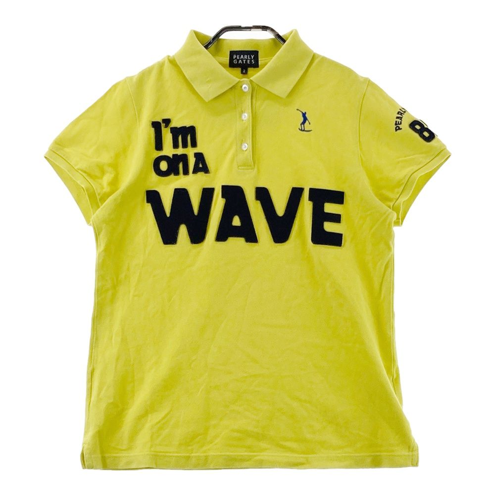 パーリーゲイツレディース半袖ポロシャツ　イエロー　サイズ2 サイズ：2 PEARLY GATES パーリーゲイツ 半袖ポロシャツ イエロー系